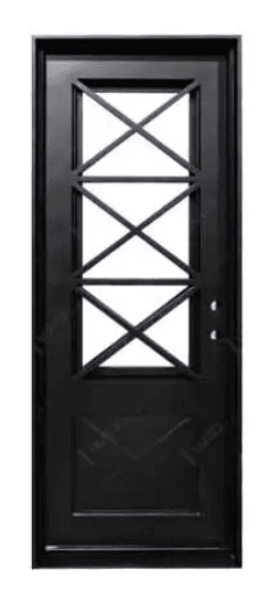 Modern Iron Door - 38 x 96 