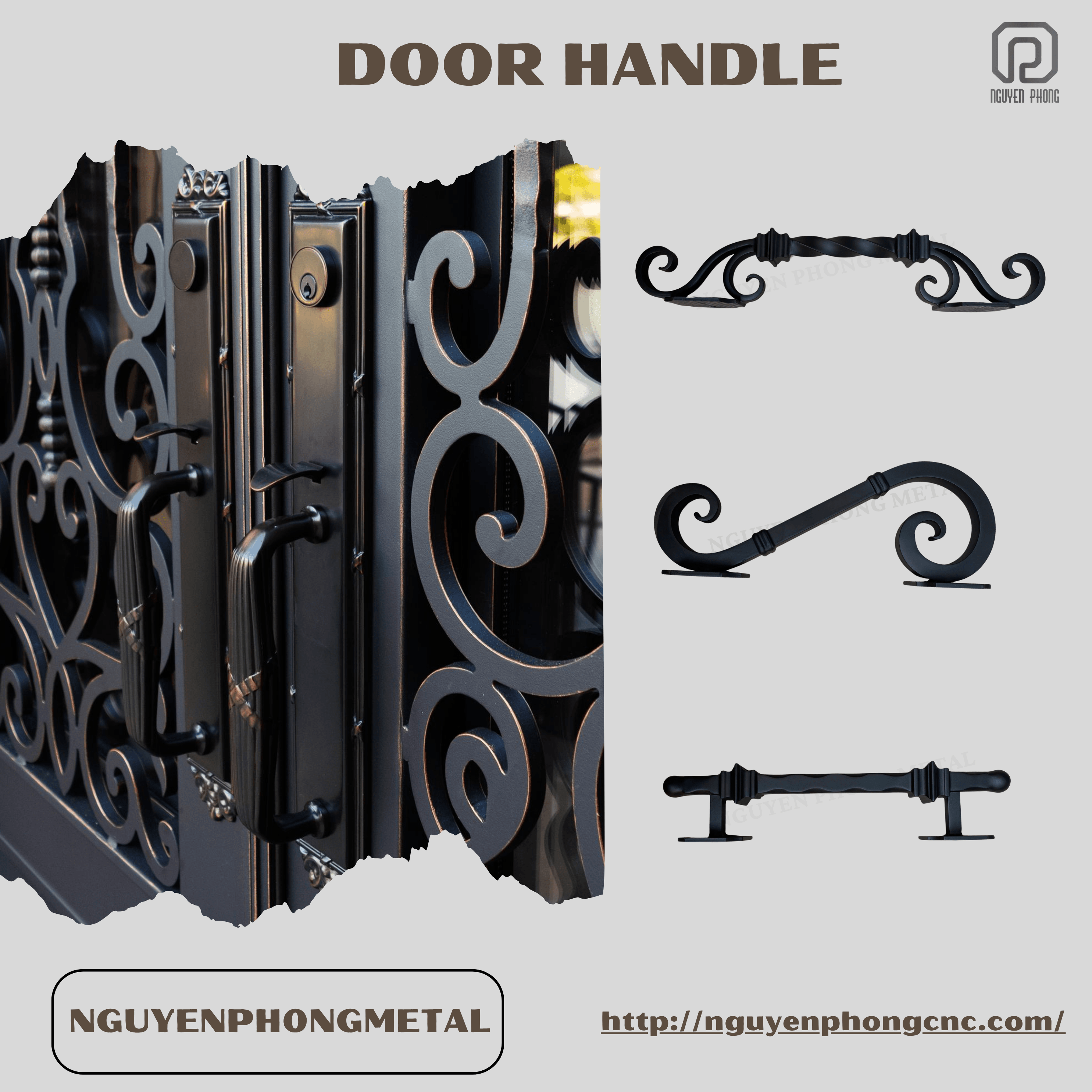 Premium Ornamental Steel Door Handles – Elevating Architectural Spaces