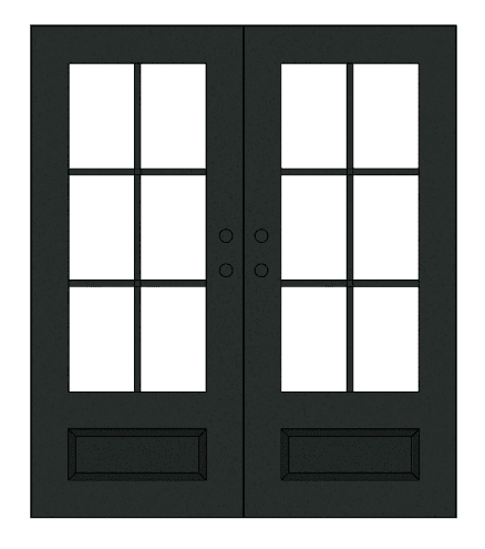 Modern Iron Door - 72 x 81