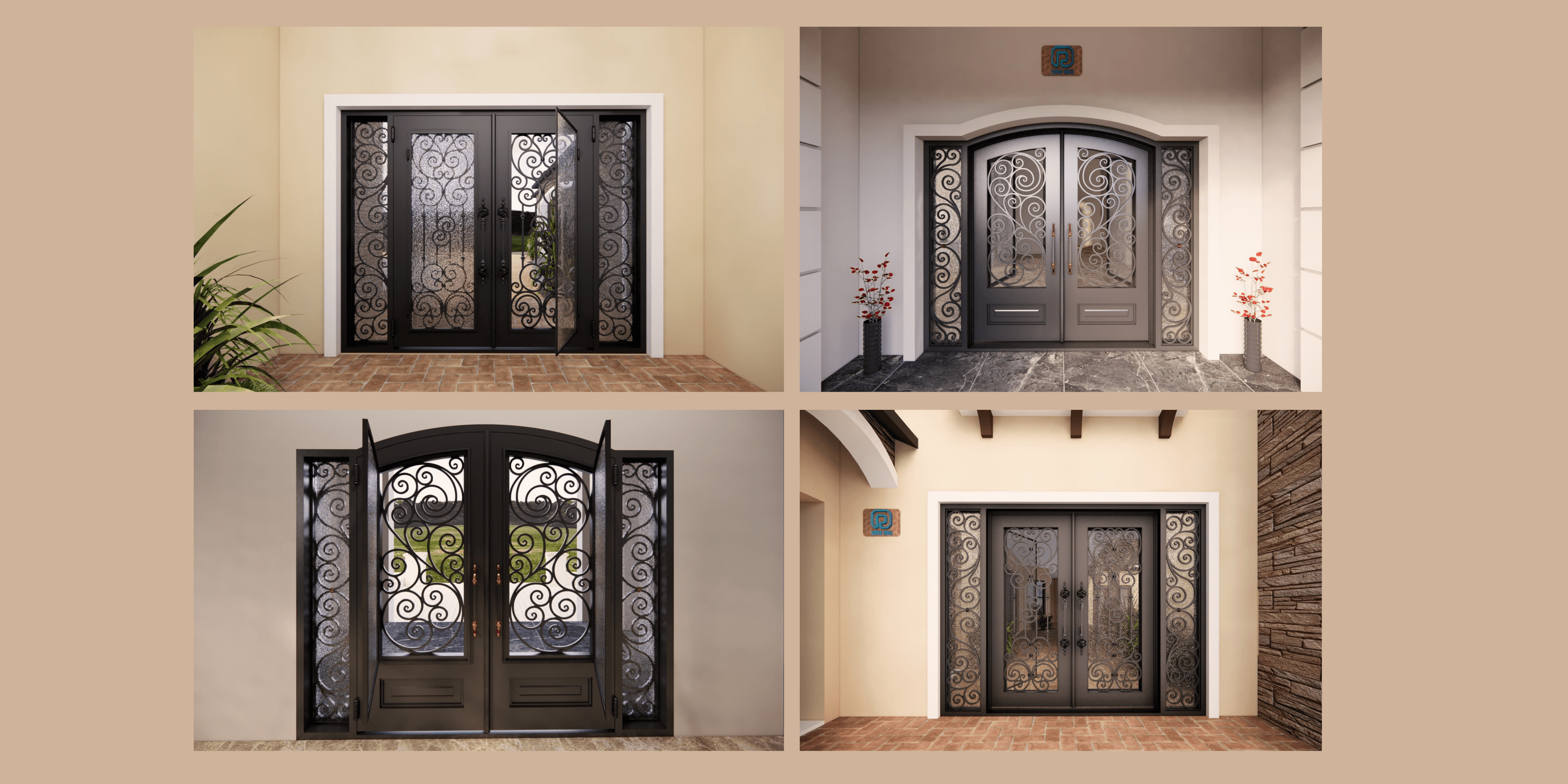 Weather-Resistant Iron Doors with Ventilation Glass – Redefining Functionality and Style